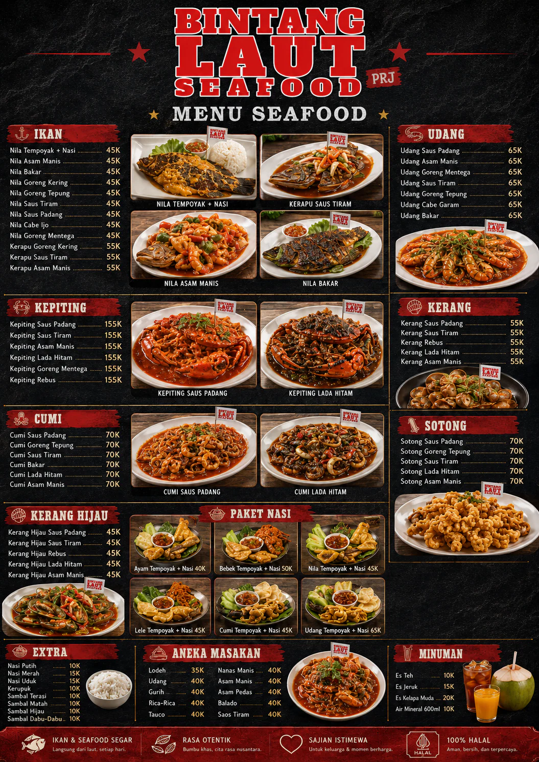 Menu Bintang Laut Seafood PRJ halaman 3