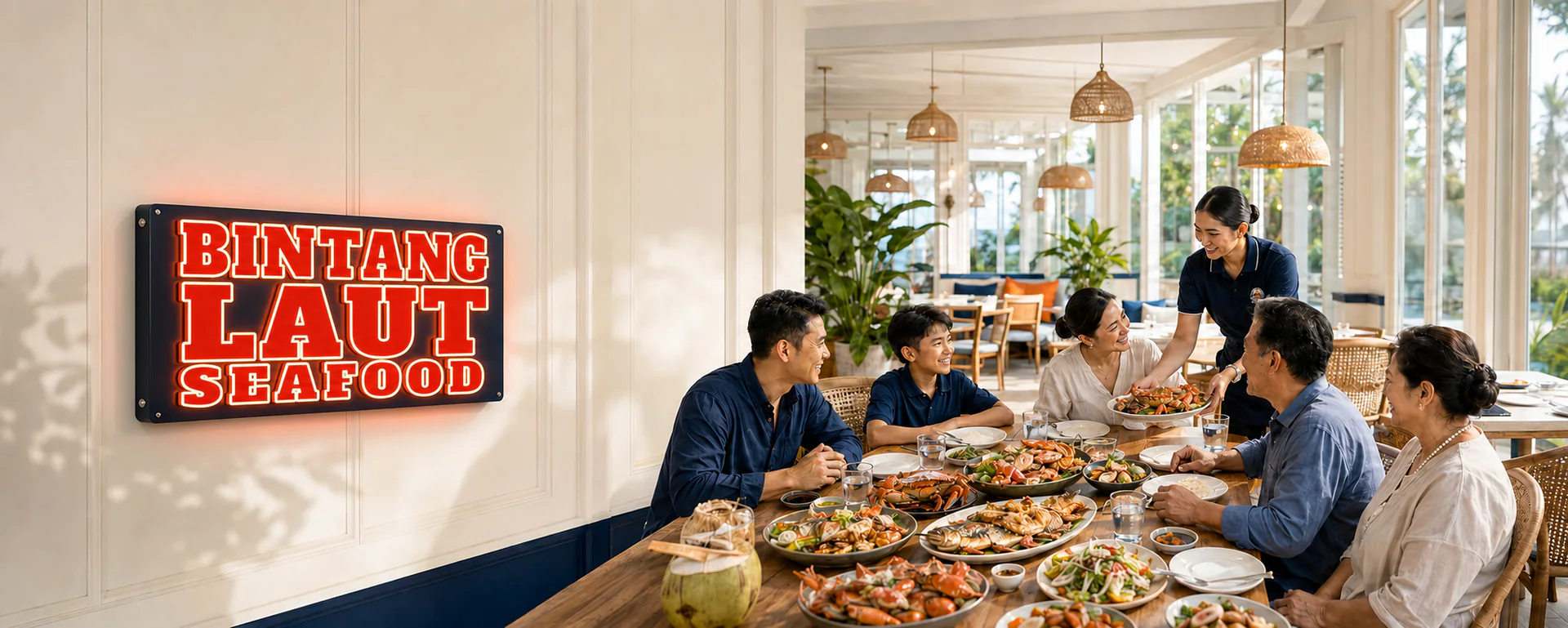 Bintang Laut Seafood Serpong di Tangerang