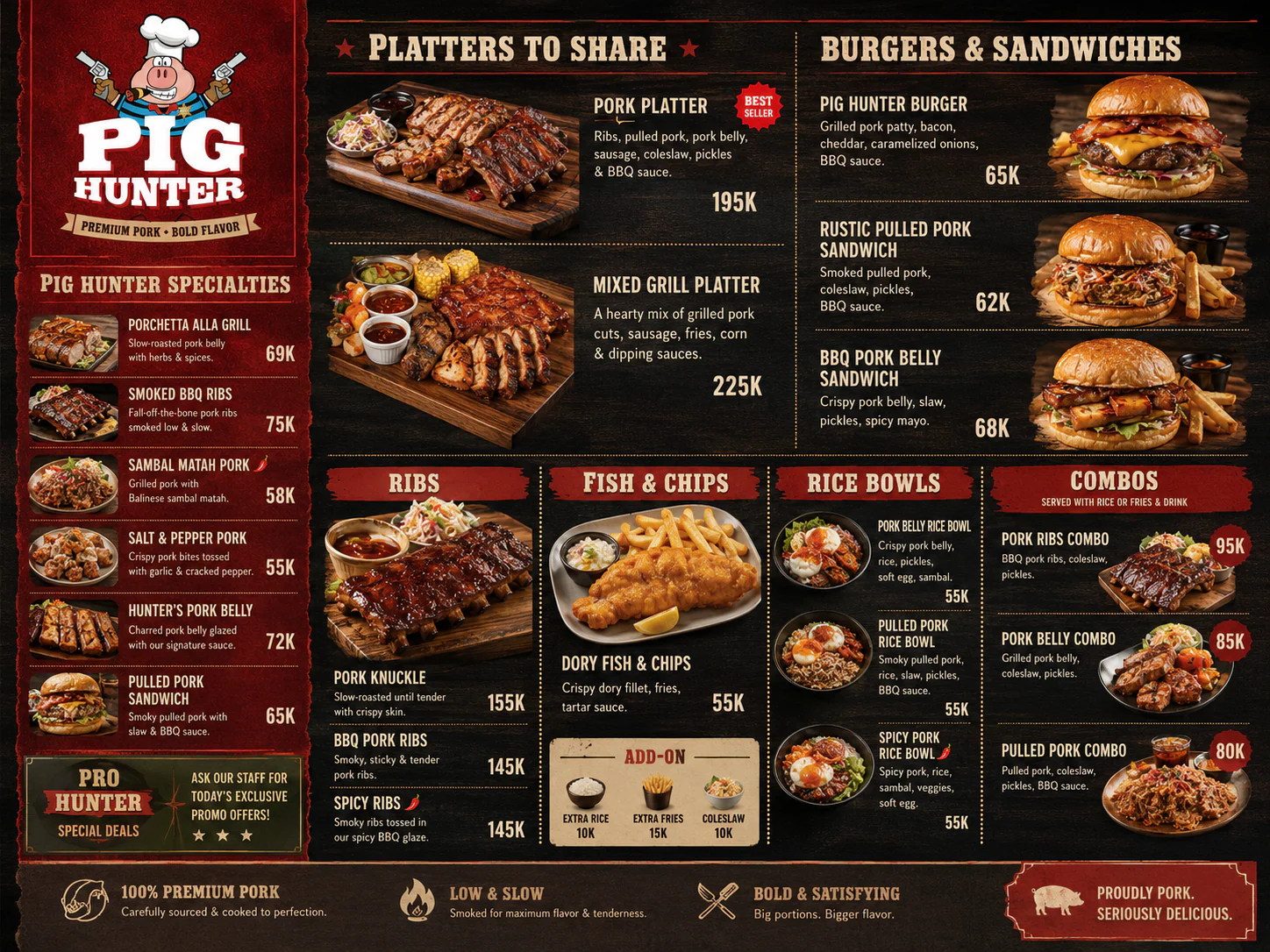 Menu Pig Hunter Summarecon halaman 1