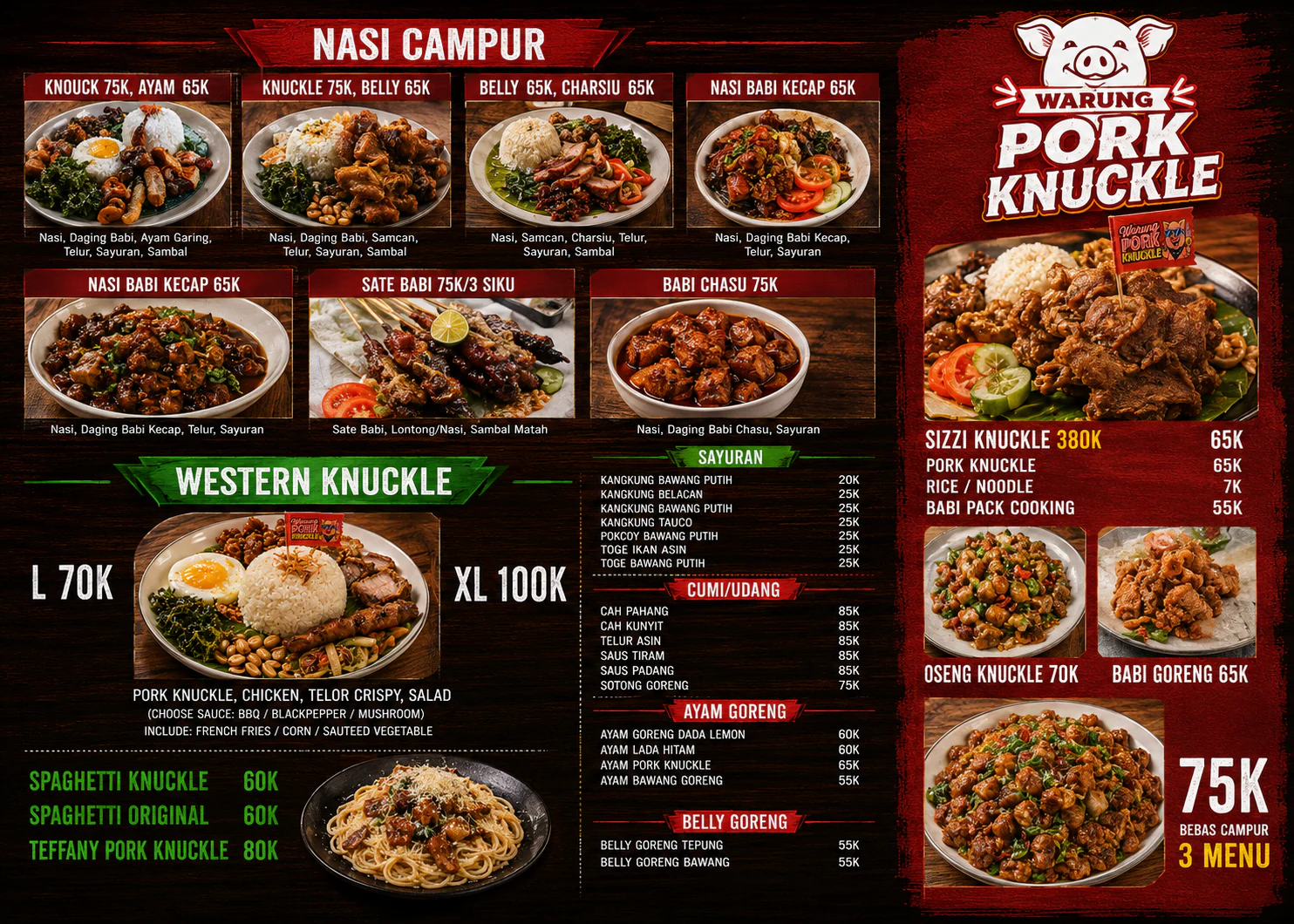 Menu Warung Pork Knuckle halaman 1